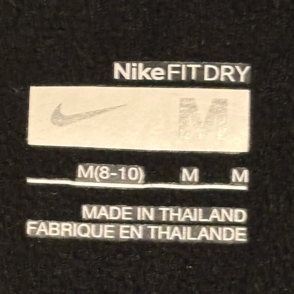 Nike Kids Black Quarter Zip Pullover Nike Fit Dry Athletic Top M 8-10 254806-010